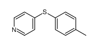 4-(4-methylphenyl)sulfanylpyridine结构式