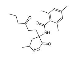 N-Mesitoyl-α-(3-oxohexy)leucin Structure