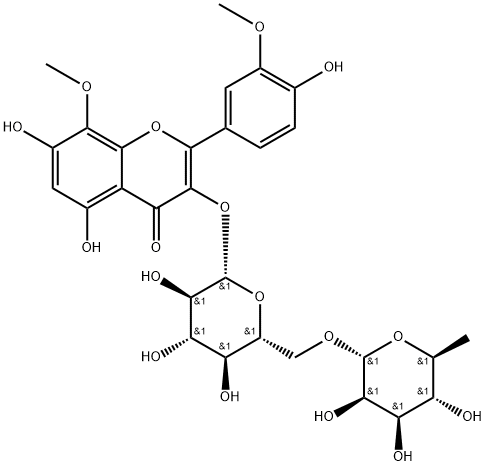 Limocitrin-3-rutinoside Structure