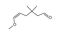 6-Methoxy-3,3-dimethyl-(Z)-5-hexenal Structure