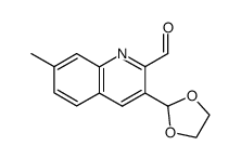 3-(1,3-dioxolan-2-yl)-2-formyl-7-methylquinoline Structure