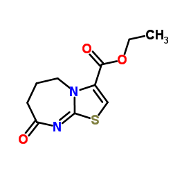 8-Oxo-5,6,7,8-tetrahydro-thiazolo[3,2-a][1,3]diazepine-3-carboxylicacidmethyl ester结构式