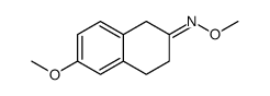 2(1H)-Naphthalenone, 3,4-dihydro-6-methoxy-, O-methyloxime结构式