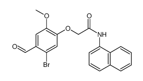 Acetamide, 2-(5-bromo-4-formyl-2-methoxyphenoxy)-N-1-naphthalenyl Structure