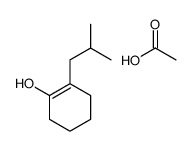 acetic acid,2-(2-methylpropyl)cyclohexen-1-ol Structure