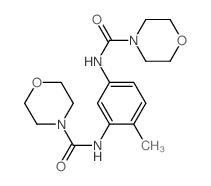 N-[2-methyl-5-(morpholine-4-carbonylamino)phenyl]morpholine-4-carboxamide structure