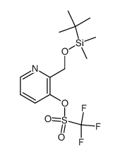 2-({[tert-butyl(dimethyl)silyl]oxy}methyl)pyridin-3-yl trifluoromethanesulfonate结构式