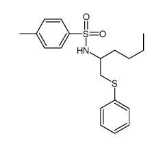 4-methyl-N-(1-phenylsulfanylhexan-2-yl)benzenesulfonamide Structure