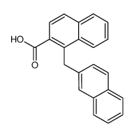 1-[2]naphthylmethyl-[2]naphthoic acid Structure