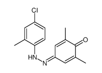 4-[(4-chloro-2-methylphenyl)hydrazinylidene]-2,6-dimethylcyclohexa-2,5-dien-1-one结构式