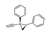 (+)-(Z)-1-cyano-1,2-diphenylcyclopropane Structure