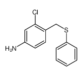 3-chloro-4-(phenylsulfanylmethyl)aniline Structure