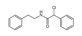 N-(2-phenylethyl)-2-chloro-2-phenylethanamide Structure