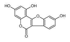 1,3,9-trihydroxy-[1]benzofuro[3,2-c]chromen-6-one Structure