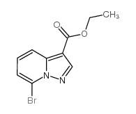 7-BROMO-PYRAZOLO[1,5-A]PYRIDINE-3-CARBOXYLIC ACID ETHYL ESTER Structure