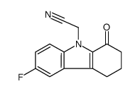2-(6-fluoro-1-oxo-3,4-dihydro-2H-carbazol-9-yl)acetonitrile结构式