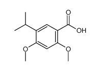 2,4-二甲氧基-5-(1-甲基乙基)-苯甲酸结构式