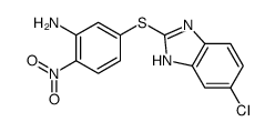 5-[(6-chloro-1H-benzimidazol-2-yl)sulfanyl]-2-nitroaniline结构式