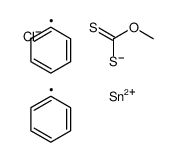 O-methyl [chloro(diphenyl)stannyl]sulfanylmethanethioate Structure