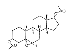 3β,17β-diacetoxy-5,6α-epoxy-5α-estrane Structure