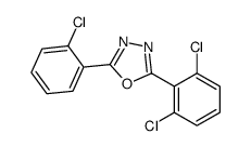 2-(2-chlorophenyl)-5-(2,6-dichlorophenyl)-1,3,4-oxadiazole Structure