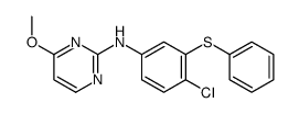 N-(4-chloro-3-phenylsulfanylphenyl)-4-methoxypyrimidin-2-amine结构式