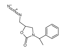 (5S)-5-(azidomethyl)-3-[(1S)-1-phenylethyl]-1,3-oxazolidin-2-one Structure