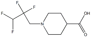 1-(2,2,3,3-Tetrafluoro-propyl)-piperidine-4-carboxylicacid结构式