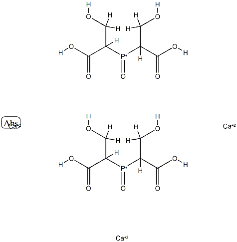 tricalcium bis[2,2'-[(oxidophosphonoyl)bis(oxy)]dipropionate]结构式