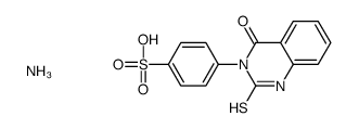 ammonium 4-(1,4-dihydro-4-oxo-2-thioxo-3(2H)-quinazolinyl)benzenesulphonate structure