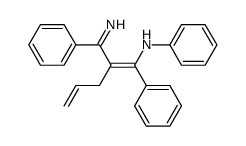 [(Z)-2-(Imino-phenyl-methyl)-1-phenyl-penta-1,4-dienyl]-phenyl-amine Structure