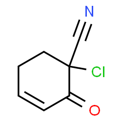 3-Cyclohexene-1-carbonitrile,1-chloro-2-oxo-结构式