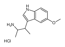 3-(5-methoxy-1H-indol-3-yl)butan-2-ylazanium,chloride Structure