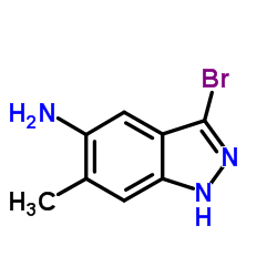 3-Bromo-6-methyl-1H-indazol-5-amine Structure