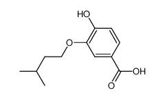 4-hydroxy-3-isopentyloxy-benzoic acid Structure