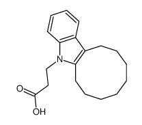 1-(2-Carboxy-aethyl)-2,3-octamethylen-indol Structure