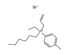 Ethyl-allyl-hexyl-p-tolyl-phosphonium-bromid Structure