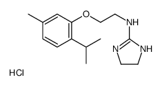 2-(beta-Thymoxyethylamino)-2-imidazoline hydrochloride Structure