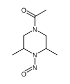 1-(3,5-dimethyl-4-nitrosopiperazin-1-yl)ethanone结构式