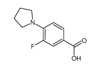 3-FLUORO-4-PYRROLIDINOBENZOIC ACID structure