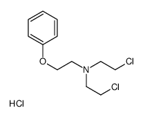 N-(2-Phenoxyethyl)-bis(2-chloroethyl)amine hydrochloride Structure