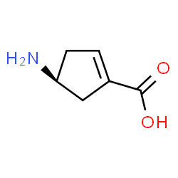 1-Cyclopentene-1-carboxylicacid,4-amino-,(4S)-(9CI) structure