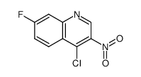 4-chloro-7-fluoro-3-nitroquinoline Structure