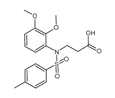 3-[(2,3-dimethoxyphenyl)-(toluene-4-sulfonyl)-amino]-propionic acid结构式