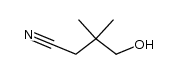 3,3-dimethyl-4-hydroxy butyronitrile Structure