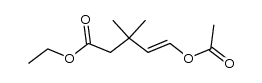 ethyl 5-acetoxy-3,3-dimethylpent-4-enoate Structure