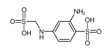 2-amino-4-(sulfomethylamino)benzenesulfonic acid Structure