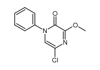 5-Chloro-3-methoxy-1-phenyl-2(1H)-pyrazinone结构式