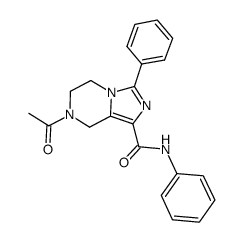 7-acetyl-N,3-diphenyl-5,6,7,8-tetrahydroimidazo[1,5-a]pyrazine-1-carboxamide Structure