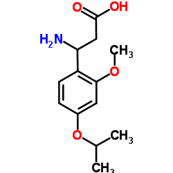 3-Amino-3-(4-isopropoxy-2-methoxyphenyl)propanoic acid structure